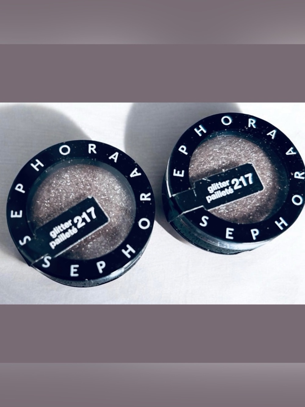 Sephora Colorful Eyeshadow SET Sequin Effect 217 CHOCOLATE CHIP. Glitter Texture